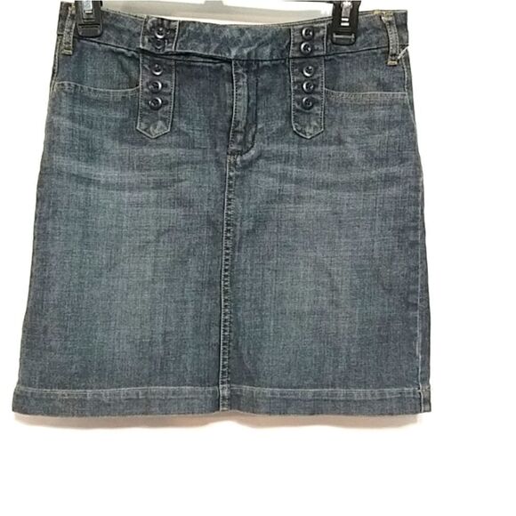 Banana Republic jean skirt sz 2 Medium Wash - Picture 1 of 3